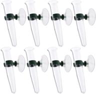 🌺 floral tubes for flower arrangements - 8pcs heallily plastic vials with suction cup logo