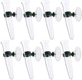 img 4 attached to 🌺 Floral Tubes for Flower Arrangements - 8pcs HEALLILY Plastic Vials with Suction Cup