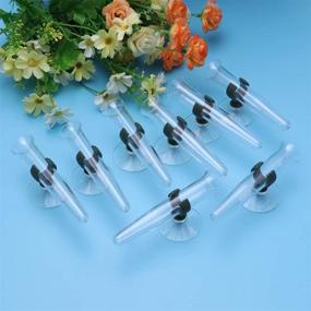 img 3 attached to 🌺 Floral Tubes for Flower Arrangements - 8pcs HEALLILY Plastic Vials with Suction Cup