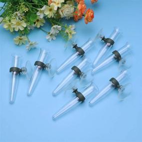 img 2 attached to 🌺 Floral Tubes for Flower Arrangements - 8pcs HEALLILY Plastic Vials with Suction Cup