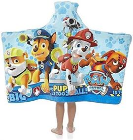 img 1 attached to 🐾 Ultimate Paw Patrol Hooded Towel Wrap: Perfect for Your Little Hero's Bath Time!