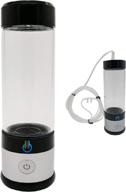 💦 h2 usb sport maxx: powerful hydrogen water generator with glass bottle and inhaler adapter (silver) logo