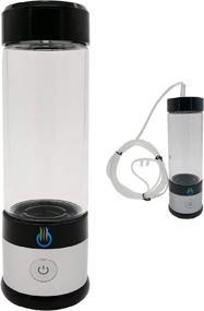 img 4 attached to 💦 H2 USB Sport MAXX: Powerful Hydrogen Water Generator with Glass Bottle and Inhaler Adapter (Silver)