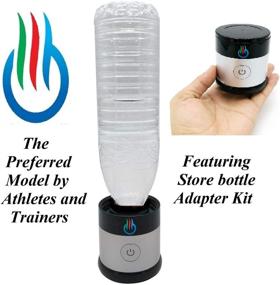 img 2 attached to 💦 H2 USB Sport MAXX: Powerful Hydrogen Water Generator with Glass Bottle and Inhaler Adapter (Silver)