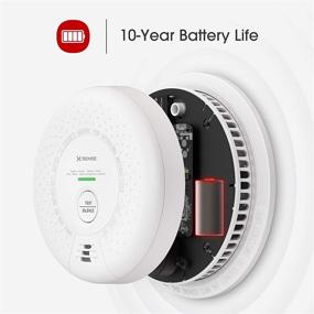 img 3 attached to X-Sense SD03 10-Year Battery Smoke Detector Alarm, ETL Listed Fire Alarm with Photoelectric Sensor, Auto-Check & Silence Button, Enhanced SEO