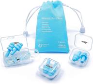 🔇 waterproof reusable silicone ear plugs: the ultimate solution for noise protection логотип