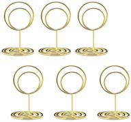 💍 jofefe 20pcs mini gold place card holders - perfect table number stands for weddings & anniversaries! logo
