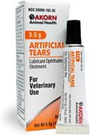 👁️ veterinary-approved eye lubricant ointment by akorn artificial tears, soothes dry & irritated eyes in cats and dogs, 3.5g tube (59399-0162-35) logo