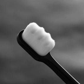 img 1 attached to Сверхмягкая зубная щетка - 2 шт., микро-нано щетины для бережного ухода за полостью рта, идеально подходит для чувствительных зубов и оттока десен