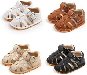 img 1 attached to RVROVIC Sandals Lightweight Anti Slip Prewalker Apparel & Accessories Baby Girls for Shoes