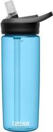 🔵 true blue camelbak eddy+ water bottle - bpa free, 20 oz / 0.6l logo