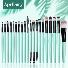 img 3 attached to AprFairy Eye Makeup Brushes Set, 20 Piece Professional Eyeshadow Brushes Set for Eye Shadow, Concealer, Eyebrow, Eyelash, Eye Liners Blending Makeup - Soft Synthetic Wool