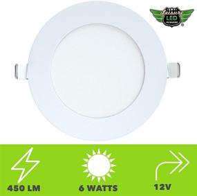 img 2 attached to 🚢 LeisureLED 5 Pack Super Slim LED Panel Lights for RVs and Boats - 480 Lumens, 12V DC, Full Aluminum Downlights in Neutral/Natural White