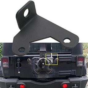 img 3 attached to 🚙 Spare Tire Mount for Jeep Wrangler JK & JKU: u-Box CB Antenna Holder (2007-2018)