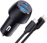 ⚡️ fast usb c car charger with 18w pd & qc 3.0 - iphone 11, samsung s20, ipad pro, pixel compatible logo
