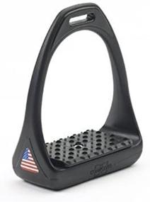 img 3 attached to 🔧 Compositi USA Reflex 3D Swivel Action Wide Track Stirrups Size 4 3/4" (Pair) - Black