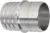 ict billet 1-1/2 inch hose barb splice coupler: repair and coolant coupling connector made in usa (an627-24a) logo