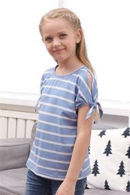 img 2 attached to 👚 GORLYA GOR1049 Girls' Sleeve T Shirt Pullover for Tops, Tees & Blouses