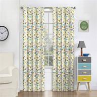 eclipse jungle party thermal insulated curtains - 42x63, multicolor: perfect privacy solution for nurseries logo