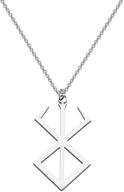 🔱 viking jewelry berserker rune stainless steel pendant necklace amulet talisman sign necklace by cenwa logo