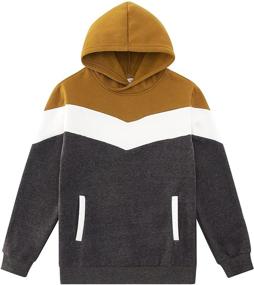 img 4 attached to Hoodies Hooded Sweatshirt Sherpa Outwear