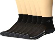 🧦 top-quality adidas kids cushioned quarter socks (6-pair) for boys and girls logo