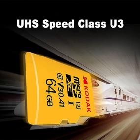 img 2 attached to KODAK 64GB Micro SD Card, High Speed Memory Card, up to 100MB/s Read Speed, 4K Video Recording, Microsdxc UHS-I A1 U3 Class 10 TF Card for Nintendo Switch, Wyze Cam, and Drone