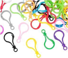 img 4 attached to Plastic Lobster Clasps 100 Pack Assorted