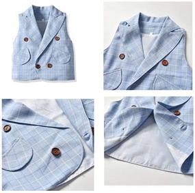 img 1 attached to Tem Doger Toddler Gentleman Outfits: Stylish Boys' Clothing for Any Occasion