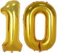 tellpet gold number balloon inch event & party supplies logo