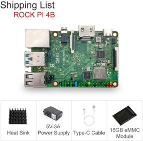 img 2 attached to 🔥 SmartFly Info Rock Pi 4B RK3399 SBC Kit with 1GB LPDDR4, Dualband WLAN/Bluetooth 5.0 (2.4/5GHz)