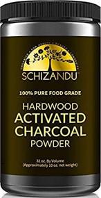 img 1 attached to Schizandu Organics Activated Hardwood Charcoal Powder - Vegan, 100% Pure Detox for Skin & Body Detoxification, Teeth Whitening, and Digestive Health