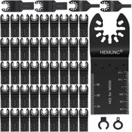 🔪 50 oscillating multitool blades for wood cutting & shaping - compatible with dewalt, milwaukee, dremel, bosch, makita, rockwell, ryobi, craftsman, ridgid, fein multimaster & more attachments logo