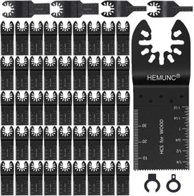 img 4 attached to 🔪 50 Oscillating Multitool Blades for Wood Cutting & Shaping - Compatible with Dewalt, Milwaukee, Dremel, Bosch, Makita, Rockwell, Ryobi, Craftsman, Ridgid, Fein Multimaster & More Attachments