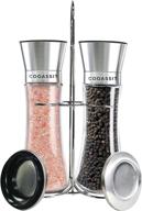 grinder stainless refillable adjustable coarseness logo