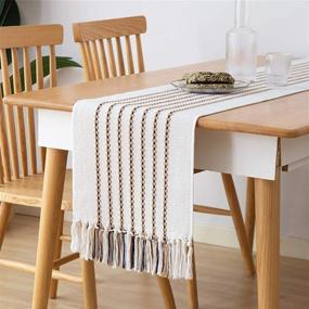 img 4 attached to 🏡 Timeless Charm: Monibana Handmade Macrame Striped Farmhouse Collection