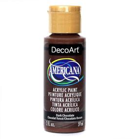 img 4 attached to Dark Chocolate 2-Ounce DecoArt Americana Acrylic Paint