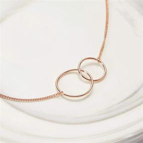 img 3 attached to 👩 Dear Ava Mother Daughter Gift Necklace: Perfect Mother's Day Gift and Jewelry for Mom - 2 Interlocking Circles