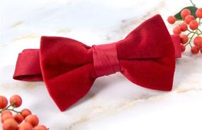 img 3 attached to 🎀 Kids Velvet Bow Tie by Spring Notion for Boys
