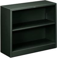 hon metal bookcase - two shelves, 34-1/2w x 12-5/8d x 29h, charcoal (hhs30abc) логотип