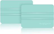 🛠️ 2-pack teckwrap mint craft squeegee: vinyl scraper, decal applicator tool logo