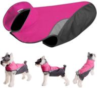🐾 stay warm and dry with foreyy dog jacket: waterproof outer layer and cozy fleece inner layer for small, medium, and large dogs логотип