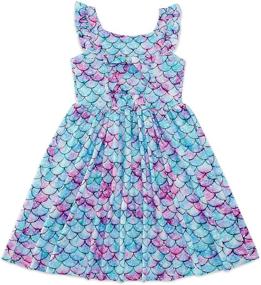 img 2 attached to 👗 Dresses Mermaid Sleeveless Vintage Sundress: Elegant Girls' Clothing for a Classic Look