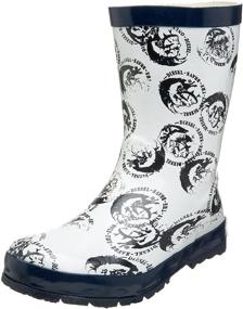 img 4 attached to 🌧️ Стильные и прочные детские резиновые ботинки Diesel Toddler Little Rainboot Hadad для мальчиков - идеальны для дождливых приключений!