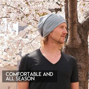 img 3 attached to 🧢 Stay Stylishly Cool this Summer with the CHARM Summer Beanie: Slouchy Lightweight Chemo Cotton Hat for Men & Women