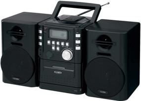 img 4 attached to 📻 Jensen CD-725 Portable CD Music System: Cassette & FM Stereo Radio Combo