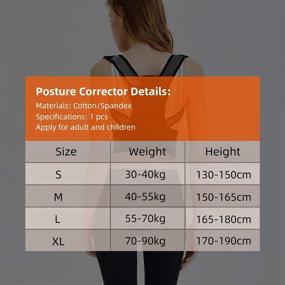 img 3 attached to 👍 Q.M.R Back Posture Corrector: Adjustable & Breathable Support for Men and Women - Promote Straight Back and Relax Shoulders (Large Size)