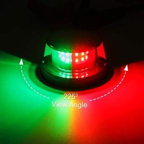 img 3 attached to 🚤 Obcursco Boat Navigation Lights, Front-Mounted LED Bow Lights for Marine, Pontoon, Skiff, and Small Boats, 12V DC