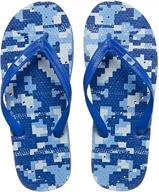 👣 antimicrobial shower water sandals for boys - showaflops sandals logo