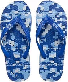 img 4 attached to 👣 Antimicrobial Shower Water Sandals for Boys - Showaflops Sandals